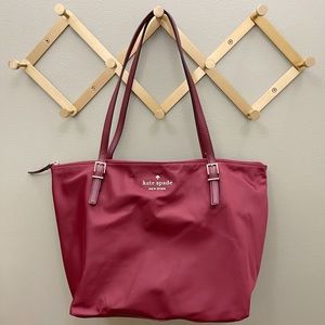 Kate Spade Burgundy Tote Bag